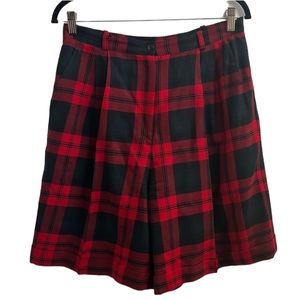 Talbot’s Vintage 90’s Plaid High Waisted Shorts Vintage Size 14